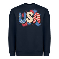 Navy usa Heavyweight Sweatshirt - MaliasSmallBusiness