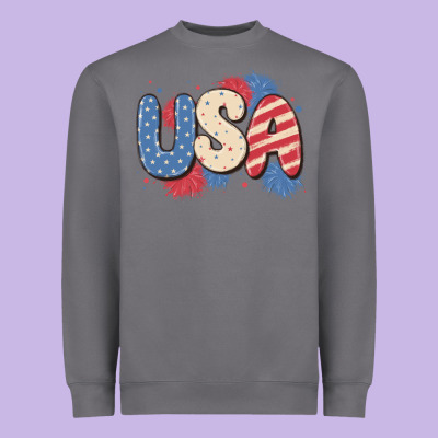 Usa Heavyweight Sweatshirt Designed By Maliassmallbusiness
