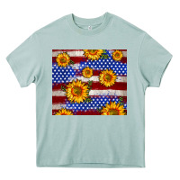 Arona 4th of July USA flag sunflower 20oz tumbler Heavy Core Tee - Neo Western