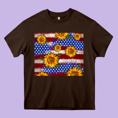 4th Of July Usa Flag Sunflower 20oz Tumbler Heavy Core Tee Designed By Neo Western