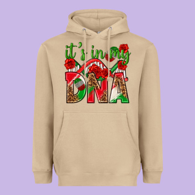 It's In My Dna Mexico Heavyweight Hoodie Designed By Texasbilliewilder