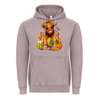 Vintage Zinc Fall Autumn heifer pumpkin Vintage Hoodie - RanaPortraitStore