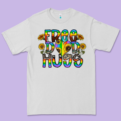 Free Dad Hugs Premium Tee Designed By Cowhidedigitalart