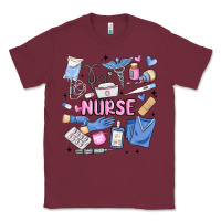 Burgundy can't talk right now doing nurse stuff Classic Tee - MaliasSmallBusiness
