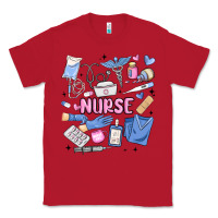 Red can't talk right now doing nurse stuff Classic Tee - MaliasSmallBusiness