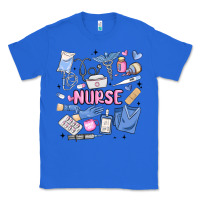 True Royal can't talk right now doing nurse stuff Classic Tee - MaliasSmallBusiness