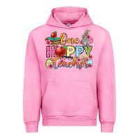 Fuchsia Pink Easter Day One hoppy Teacher Urban Hoodie - OliviaCreatesArt