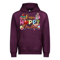 Mauve Wine Easter Day One hoppy Teacher Urban Hoodie - OliviaCreatesArt