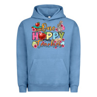 Pigment Pebble Blue Easter Day One hoppy Teacher Urban Hoodie - OliviaCreatesArt