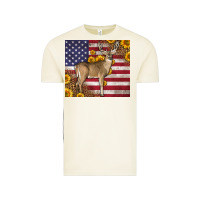 Vintage Arctic Western American Flag And Deer Vintage Tee - LillyAllenDesigns