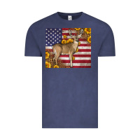 Vintage Denim Western American Flag And Deer Vintage Tee - LillyAllenDesigns