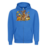 True Royal Fall Rabbit Zipper Hoodie - LillyAllenDesigns
