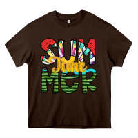 Chocolate Brown summer time Heavy Core Tee - SublimationCraftShop