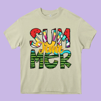 Summer Time Heavy Core Tee Designed By Sublimationcraftshop