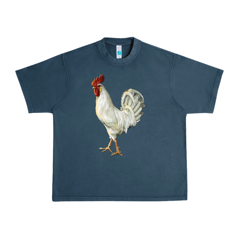 Leghorn Rooster Urban Heavy Tee by LillyAllenDesigns | Teevron