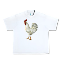 White Leghorn Rooster Urban Heavy Tee - LillyAllenDesigns