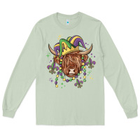 Matcha mardi gras cow Long Sleeve Tee - MaliasSmallBusiness