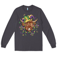 Smoke mardi gras cow Long Sleeve Tee - MaliasSmallBusiness