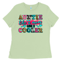 Matcha auntie like a mom only cooler Ladies Tee - Zillion Design Studio