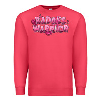 Cardinal Badass warrior Breast Cancer Premium Sweatshirt - NancyCooperArtShop