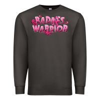 Smoke Badass warrior Breast Cancer Premium Sweatshirt - NancyCooperArtShop
