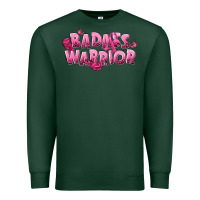 Sports Green Badass warrior Breast Cancer Premium Sweatshirt - NancyCooperArtShop