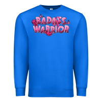 True Royal Badass warrior Breast Cancer Premium Sweatshirt - NancyCooperArtShop