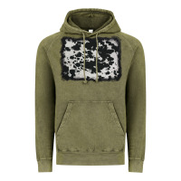 Vintage Olive cowhide background Vintage Hoodie - AdoDesignShop