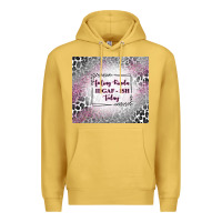 Antique Gold feeling kinda idgaf ish today with leopard Premium Hoodie - TumblerDesignByShophia