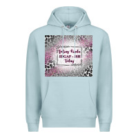Blue Mist feeling kinda idgaf ish today with leopard Premium Hoodie - TumblerDesignByShophia