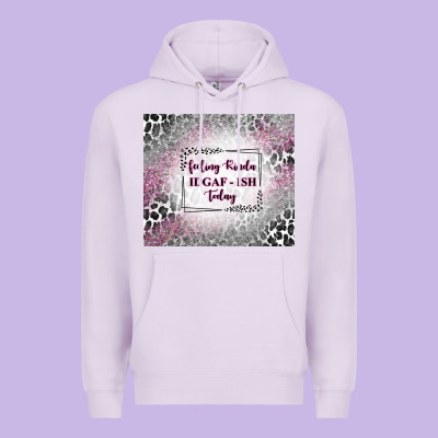 Feeling Kinda Idgaf Ish Today With Leopard Premium Hoodie Designed By Tumblerdesignbyshophia