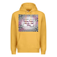 Mustard feeling kinda idgaf ish today with leopard Premium Hoodie - TumblerDesignByShophia