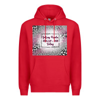 Red feeling kinda idgaf ish today with leopard Premium Hoodie - TumblerDesignByShophia