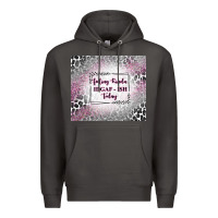 Smoke feeling kinda idgaf ish today with leopard Premium Hoodie - TumblerDesignByShophia