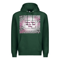 Sports Green feeling kinda idgaf ish today with leopard Premium Hoodie - TumblerDesignByShophia