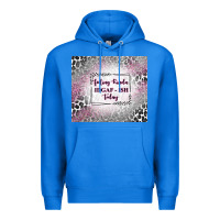 True Royal feeling kinda idgaf ish today with leopard Premium Hoodie - TumblerDesignByShophia