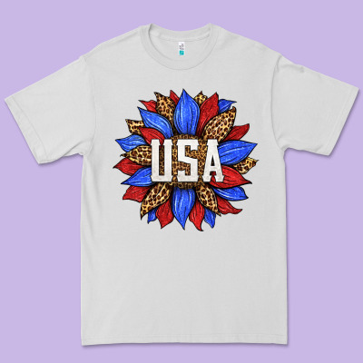 American Sunflower Premium Tee Designed By Hra Design Shop