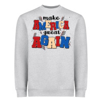 Heather Grey make america great again Heavyweight Sweatshirt - MaliasSmallBusiness