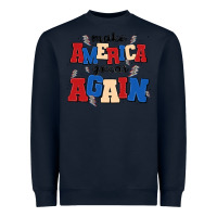 Navy make america great again Heavyweight Sweatshirt - MaliasSmallBusiness