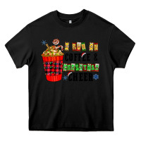 Black I Run On Coffee & Christmas Cheer Heavy Core Tee - CowhideDigitalArt
