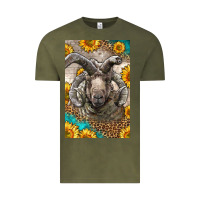 Vintage Olive Western Navajo Churro Sheep Vintage Tee - LillyAllenDesigns