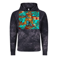 Cloud Black cowboy boots with turquoise and aztec Vintage Hoodie - Artiststas