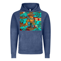 Vintage Denim cowboy boots with turquoise and aztec Vintage Hoodie - Artiststas