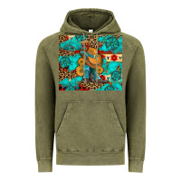 Vintage Olive cowboy boots with turquoise and aztec Vintage Hoodie - Artiststas