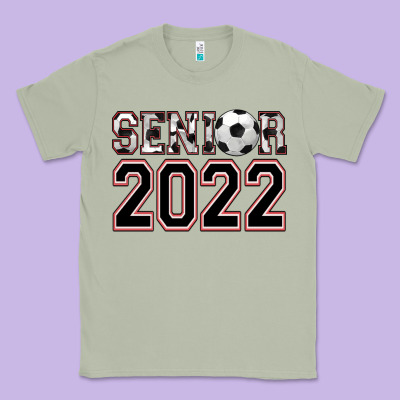 Senior Soccer Classic Tee Designed By Adodesignshop