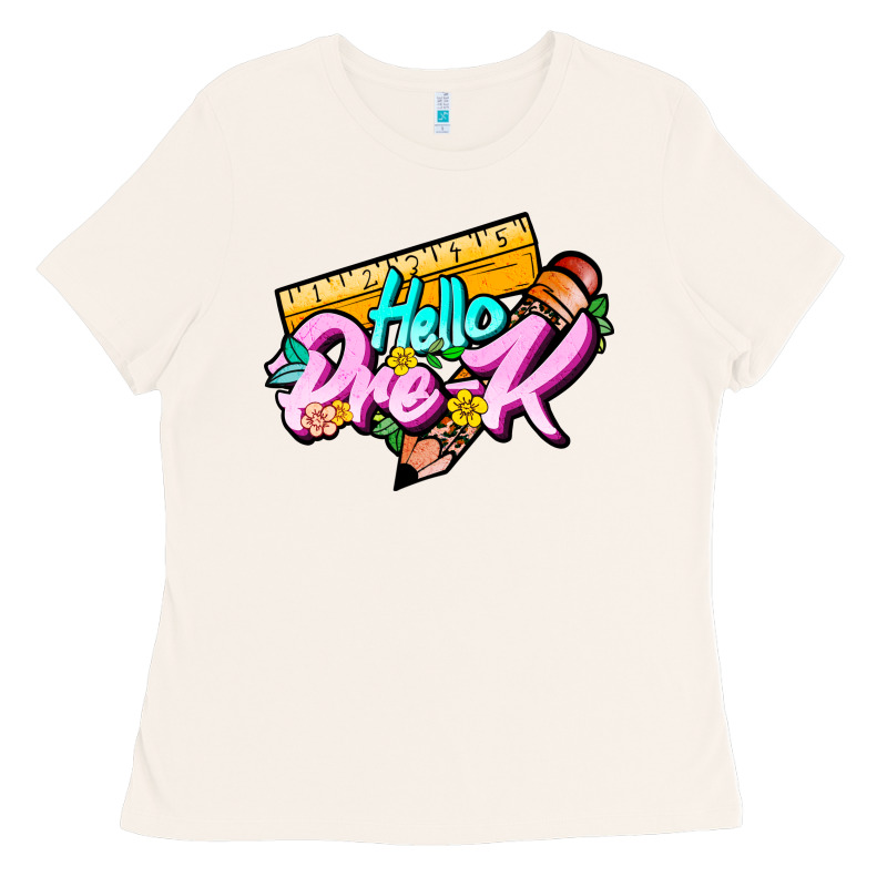 Hello Pre K Ladies Tee by JahusDesignShop | Teevron
