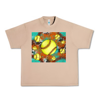 Burro softball cowhide turquoise glitter tumbler Urban Heavy Tee - Jasminsmagicworld