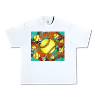 White softball cowhide turquoise glitter tumbler Urban Heavy Tee - Jasminsmagicworld
