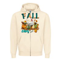 Sandshell Fall Vibes Chicken Zipper Hoodie - LillyAllenDesigns