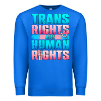 True Royal Trans rights are human rights Premium Sweatshirt - NancyCooperArtShop